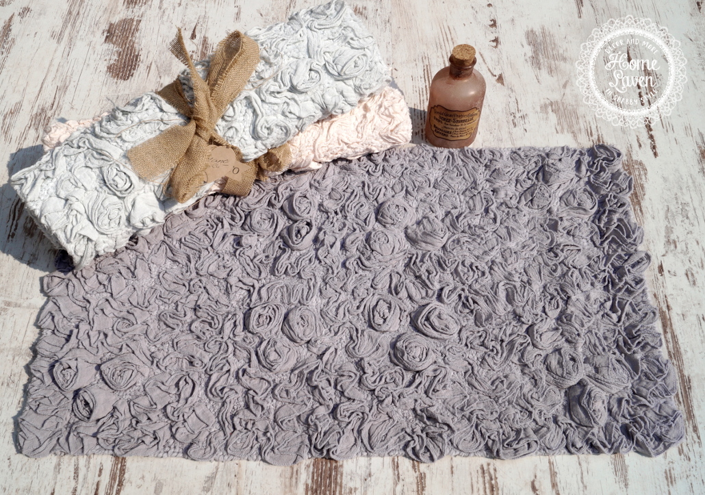 Badteppich Badläufer Duschvorleger Bettvorleger Teppich Bad grau